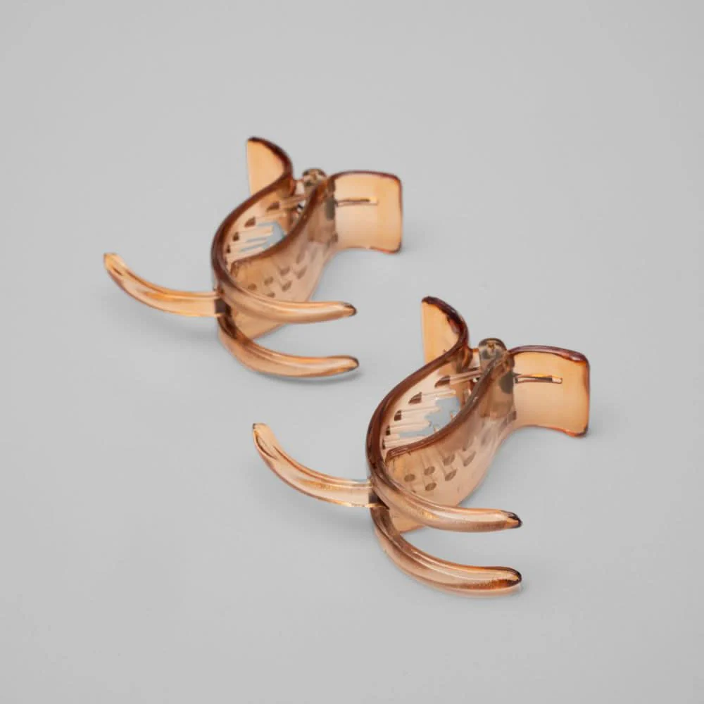 2x Extra Long Teeth Hair Claw Clips - Image 2