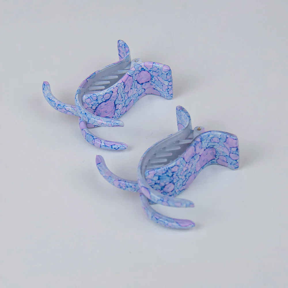 Botanical 2x Extra Long Teeth Hair Claw Clips - Image 3