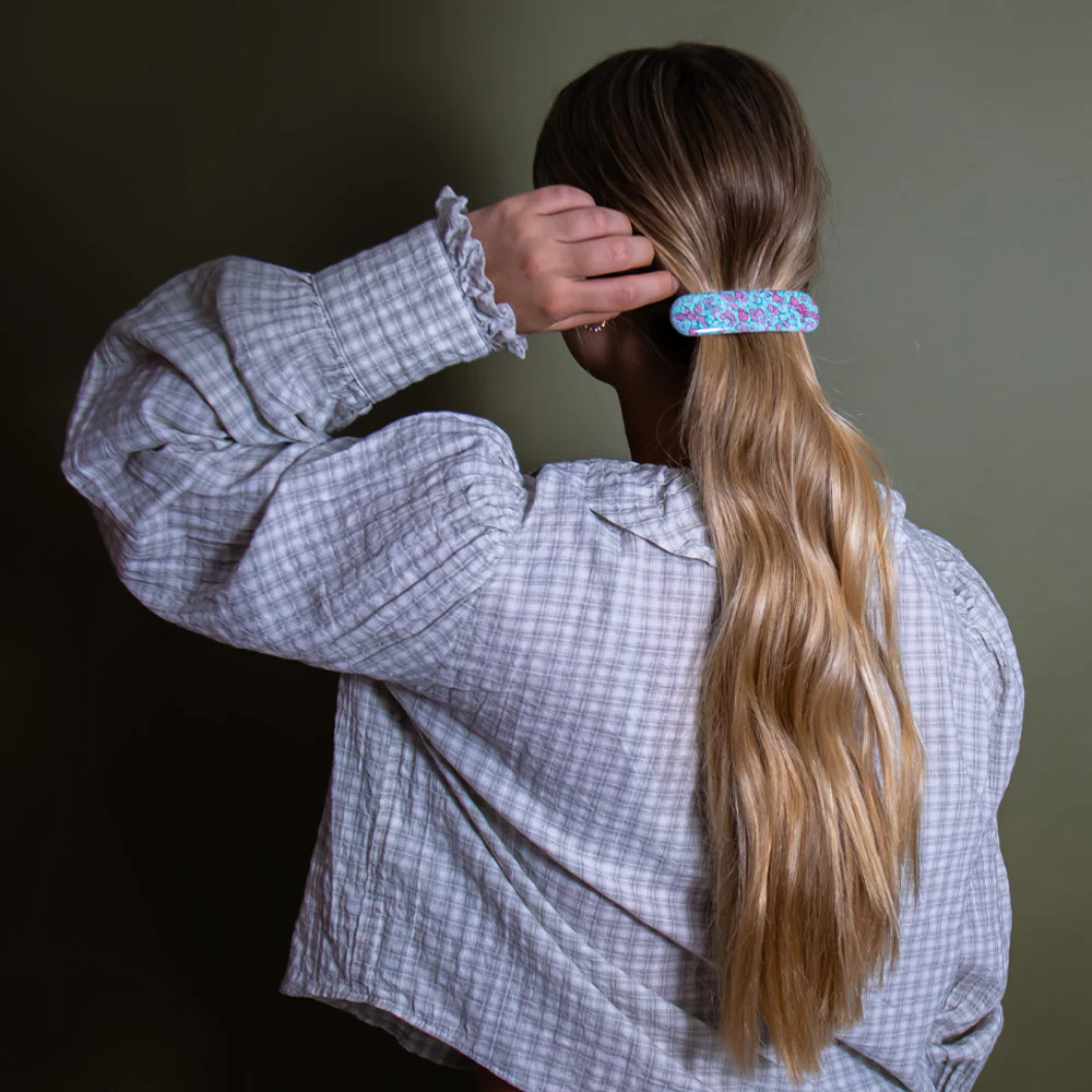 Botanical Barrette Clip with Rubber Grip - Image 6
