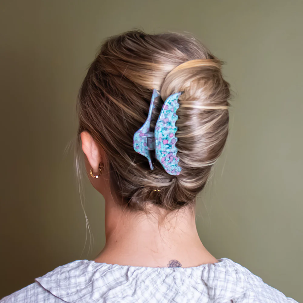 Botanical Medium Hair Claw Clip for Fine Hair - Image 5