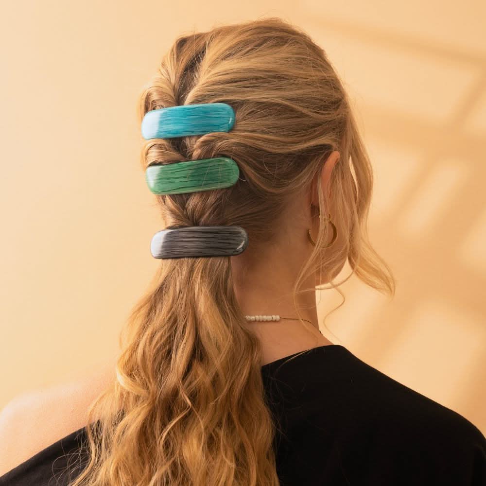 Coastal Barrette Clip with Rubber Grip - Image 5