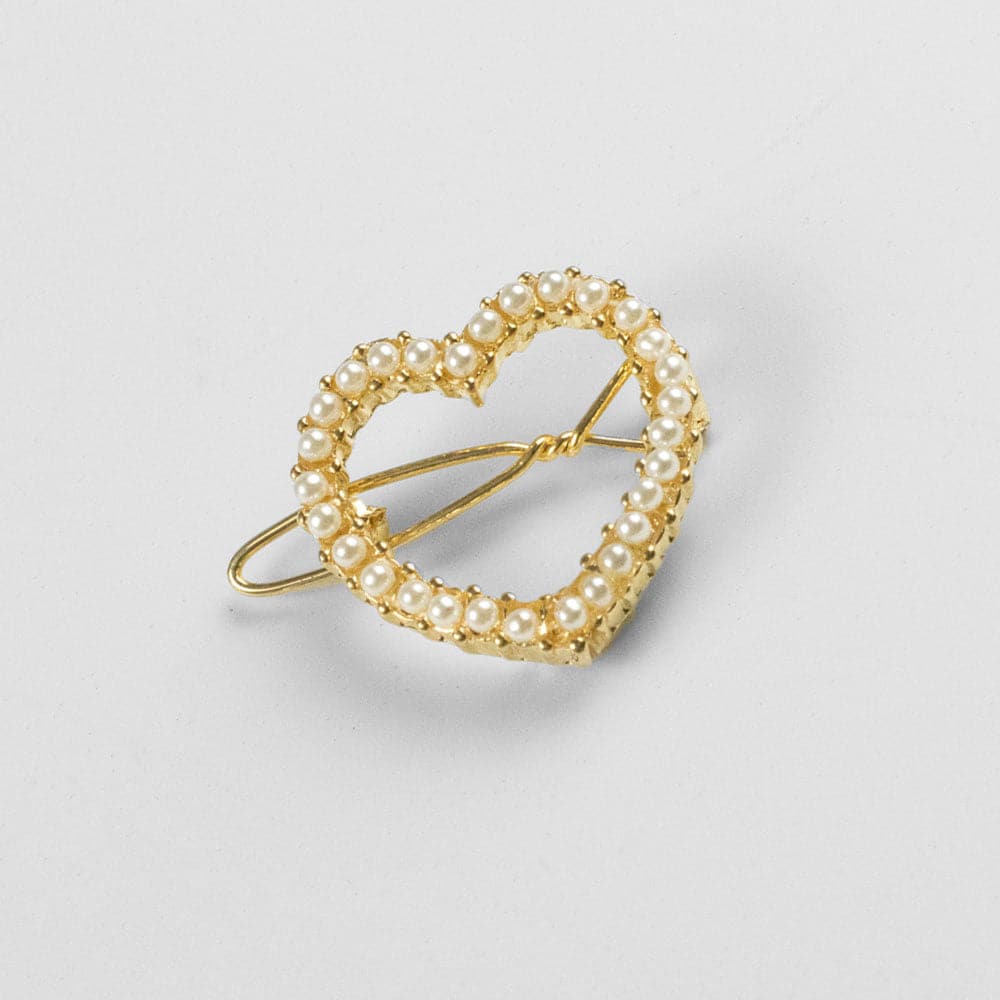 Mini Crystal Heart Hair Clip - Image 10