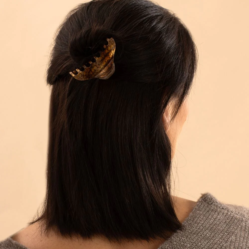 Baroque Small Hair Claw Clip for Fine Hair - Image 3