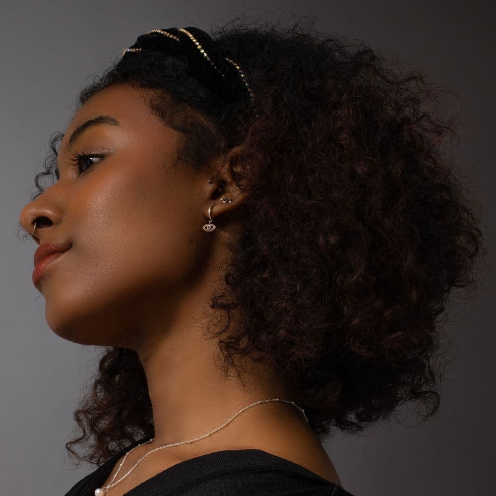 Handmade Crystal Velvet Twist Headband - Image 5