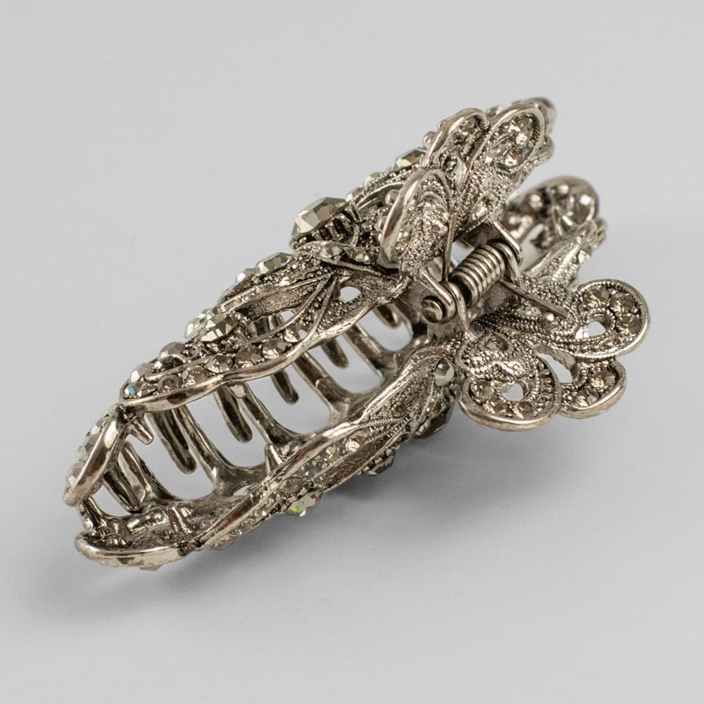 Large Crown Crystal Hair Claw Clip - Image 9