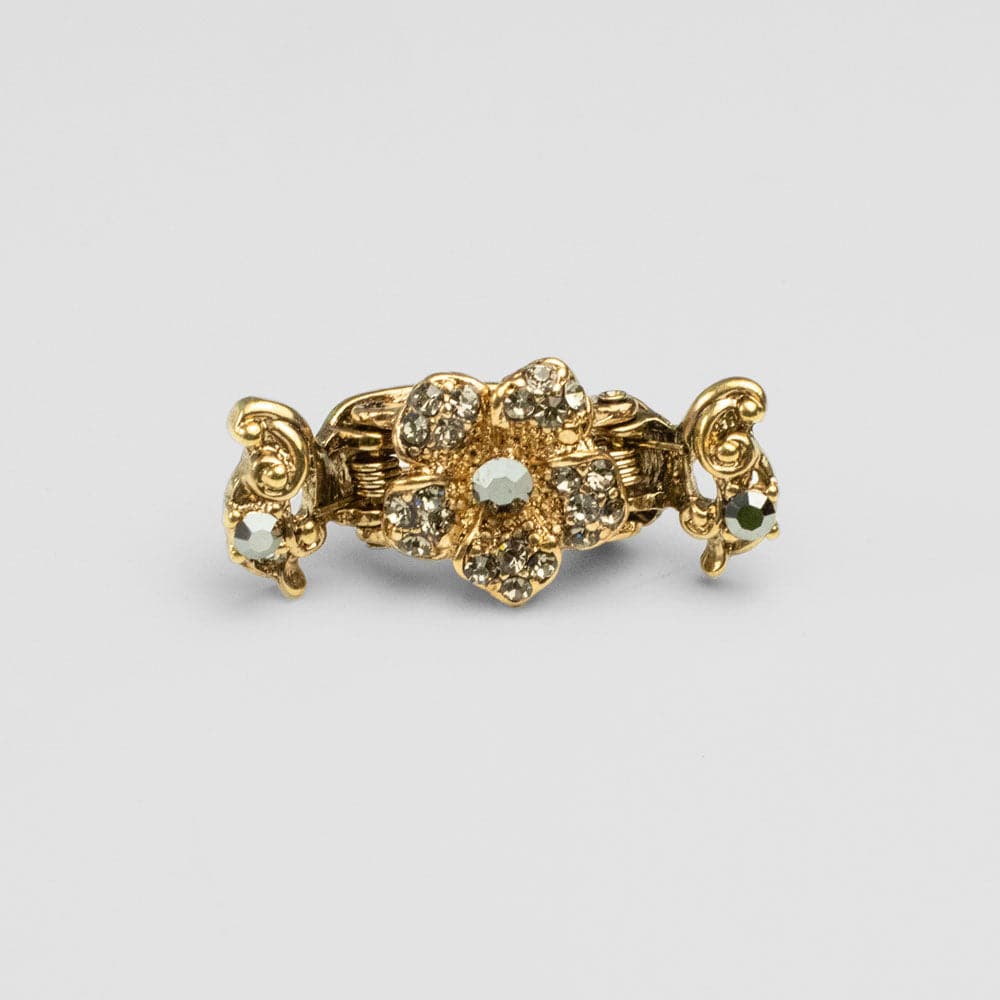 Mini Crystal Flower Hair Claw Clip - Image 5