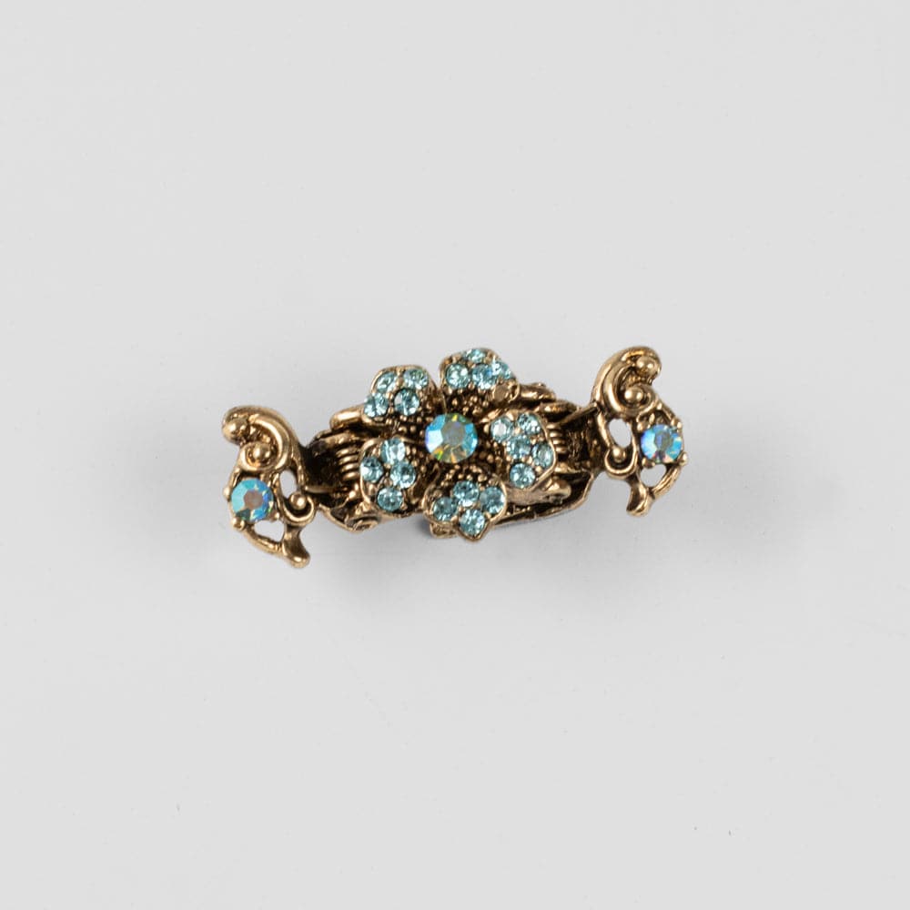 Mini Crystal Flower Hair Claw Clip - Image 8