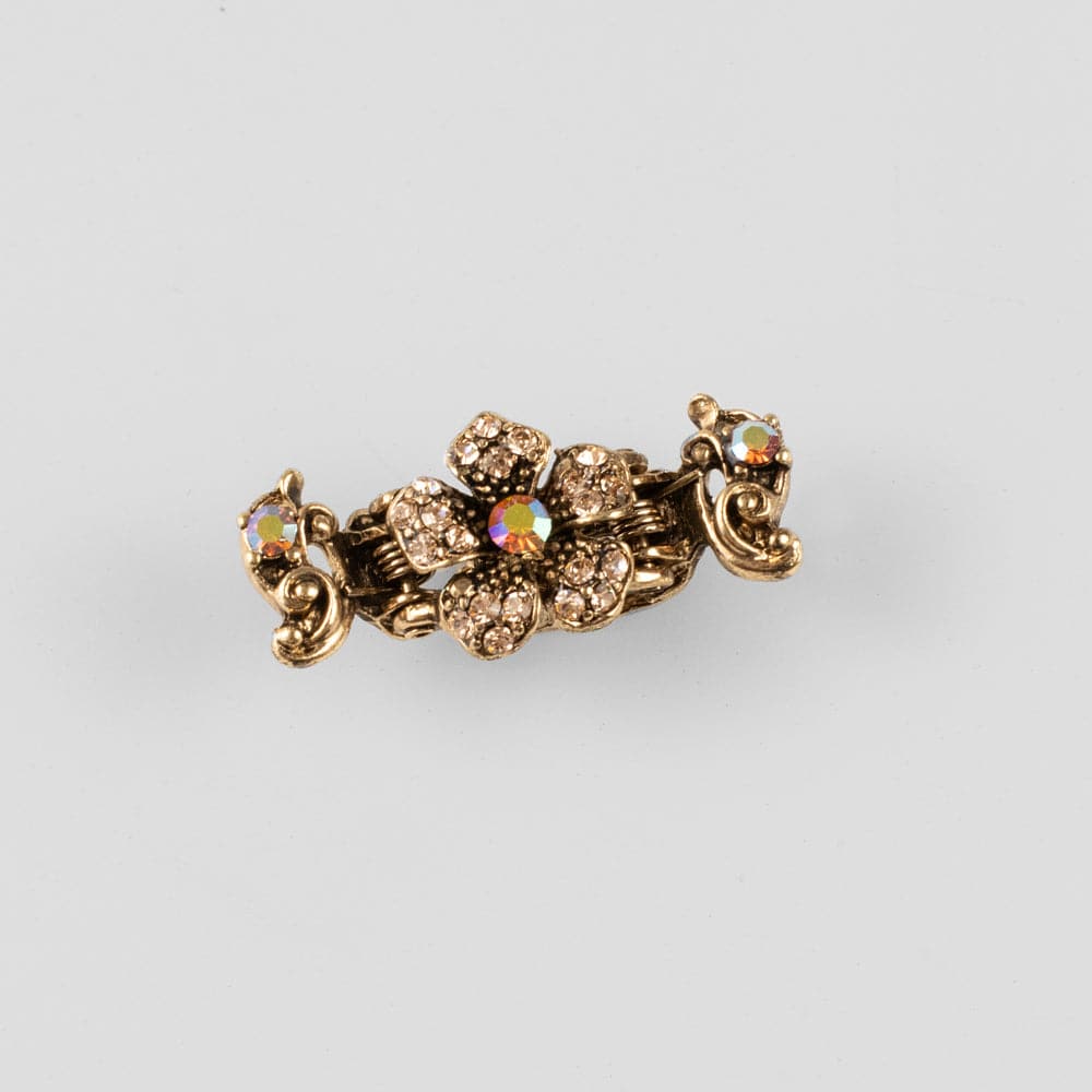 Mini Crystal Flower Hair Claw Clip - Image 9