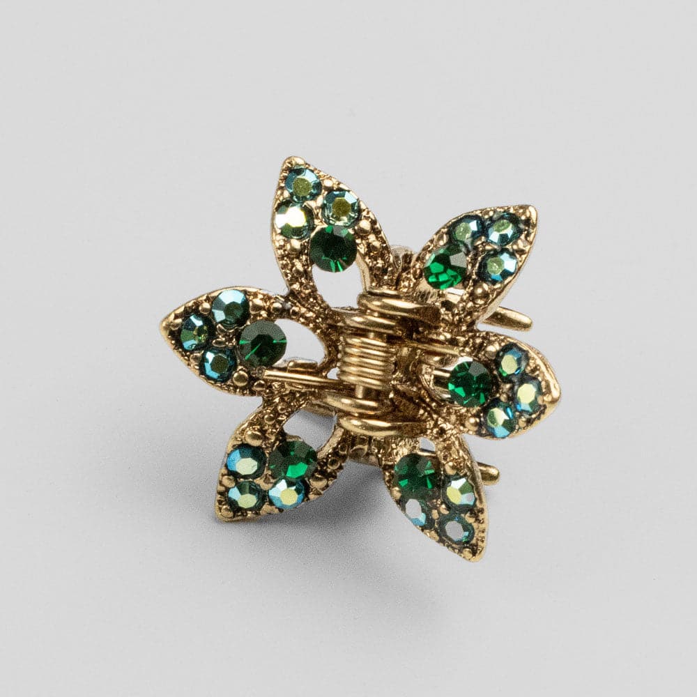 Mini Crystal Maple Leaf Hair Claw Clip - Image 12