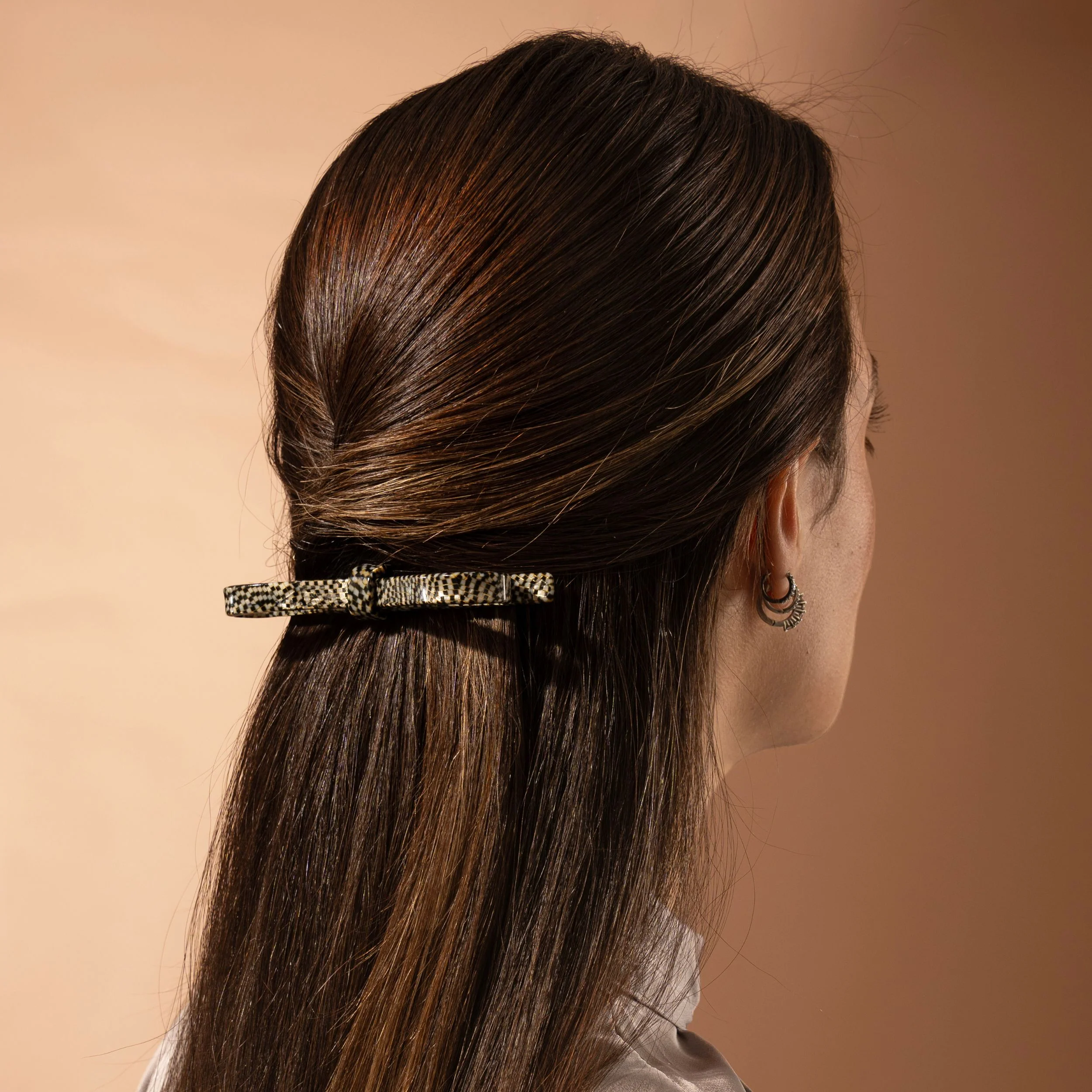 Narrow Bow Barrette Clip - Image 2