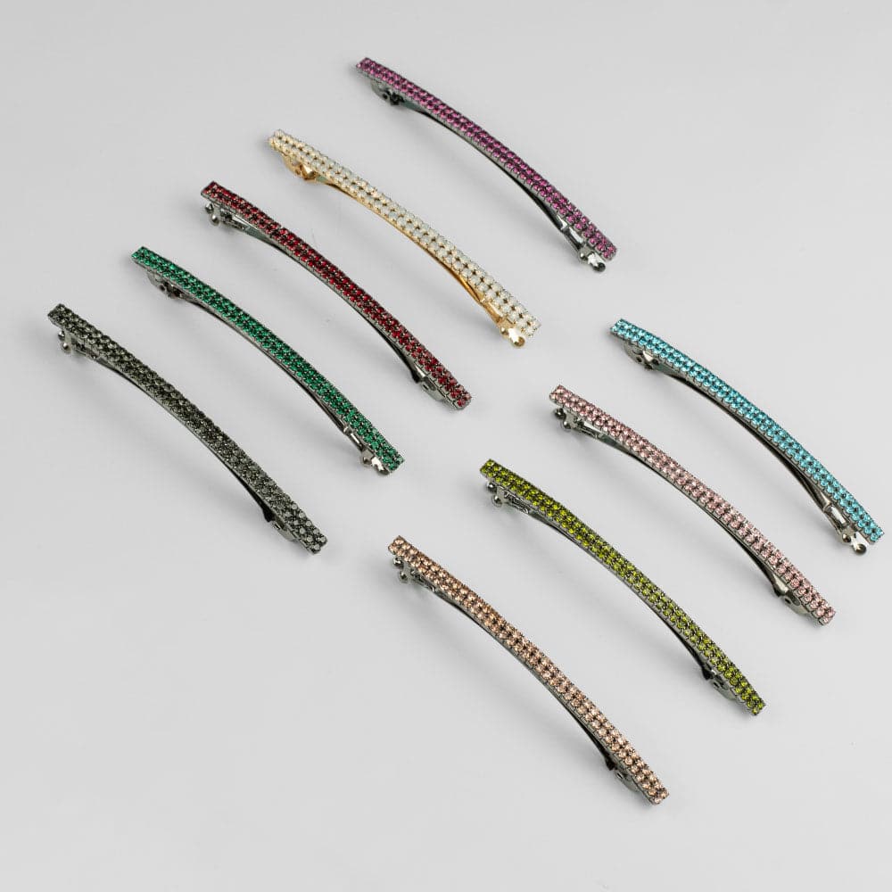 Narrow Crystal Barrette Clip - Image 19