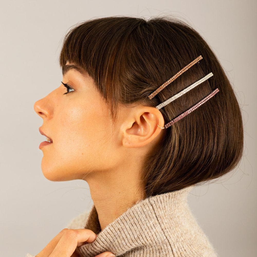 Narrow Crystal Barrette Clip - Image 2