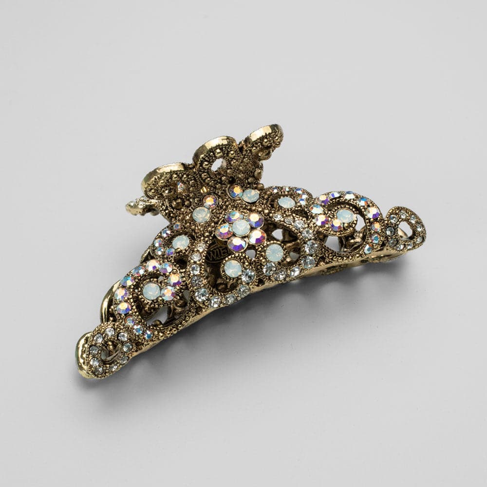 Small Crystal Crown Hair Claw Clip - Image 6