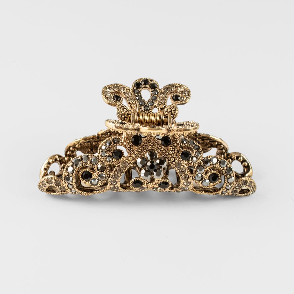 Small Crystal Crown Hair Claw Clip - Image 7