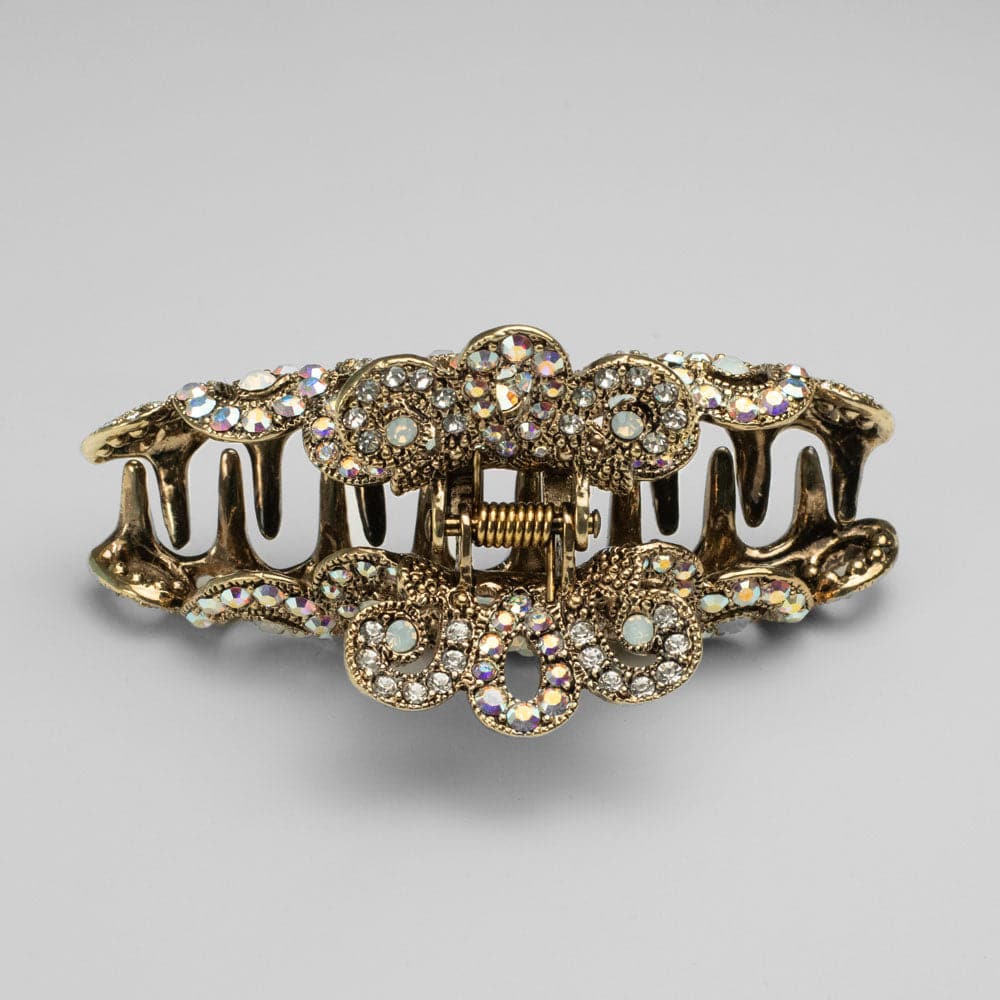Small Crystal Crown Hair Claw Clip - Image 8