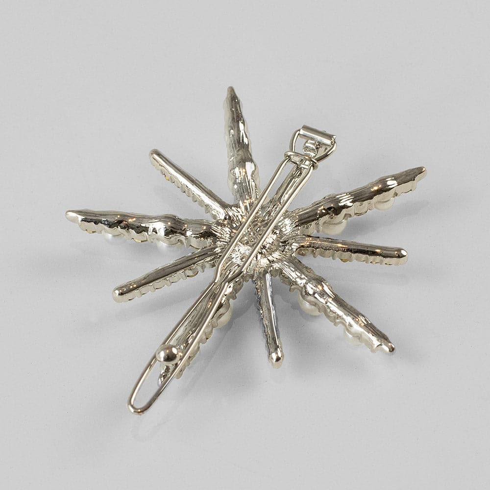 Starburst Crystal and Pearl Hair Clip - Image 3