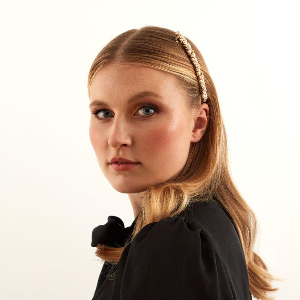 Crystal & Pearl Mixed Barrette Clip - Image 3
